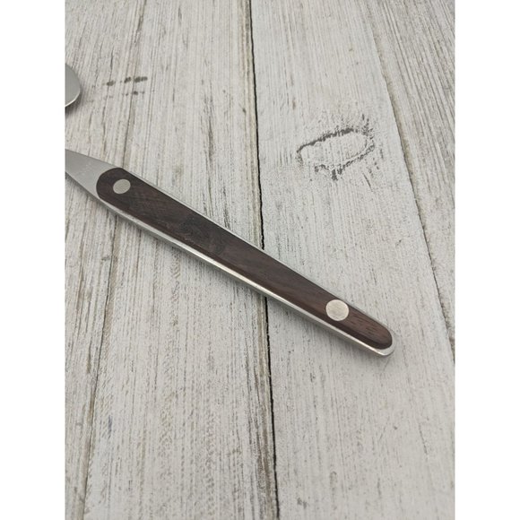 Vintage Stainless Steel Cheese Plane Slicer -Meat Knife - Planer Wood Handle #3 - Picture 7 of 7